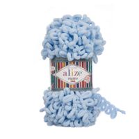 5x Alize Puffy Fine fil a crocheter avec les mains 218 Ciel