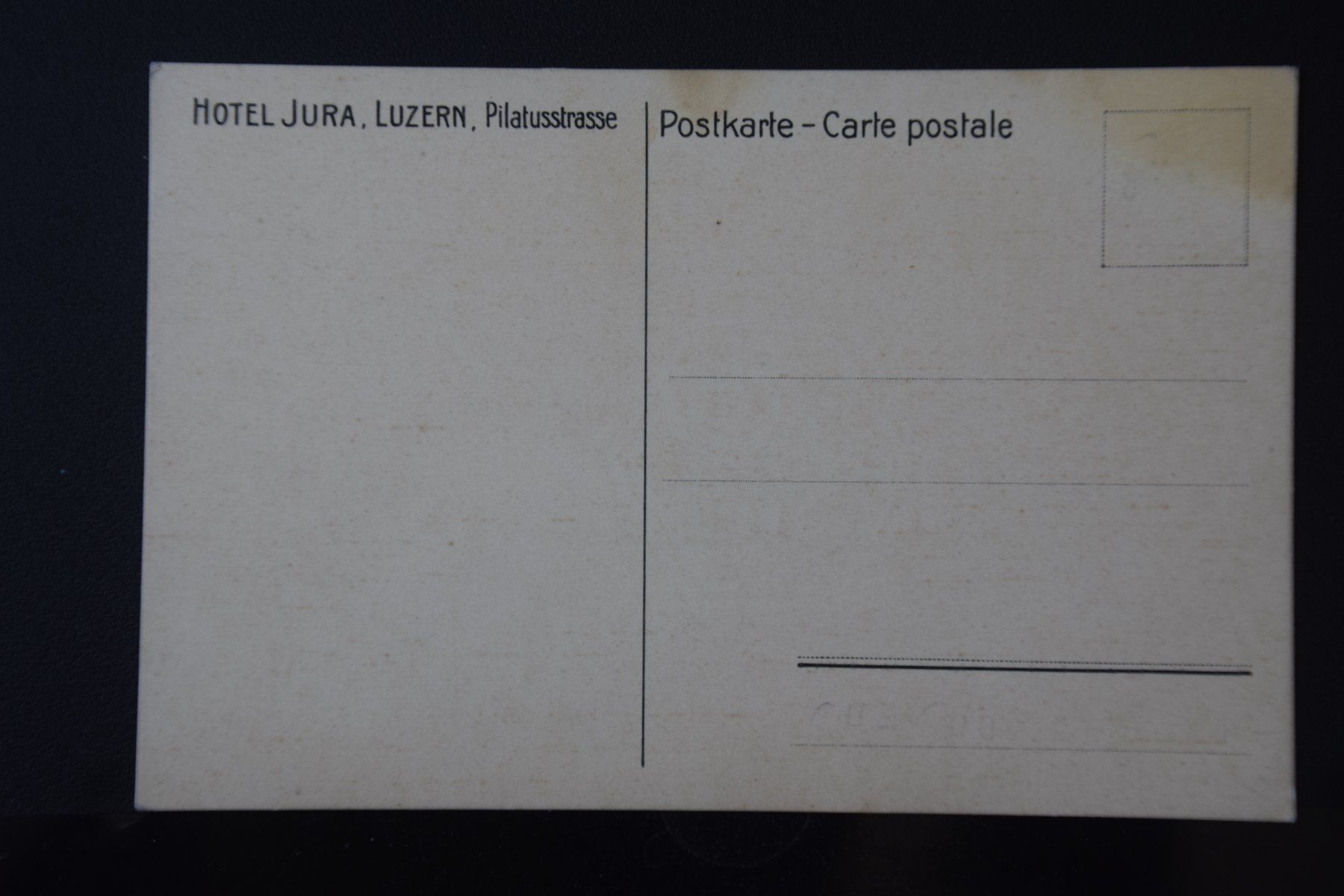 Cartoline postali: AK Luzern, Hotel Jura – Usato da Luzern venduto da CH2018 1