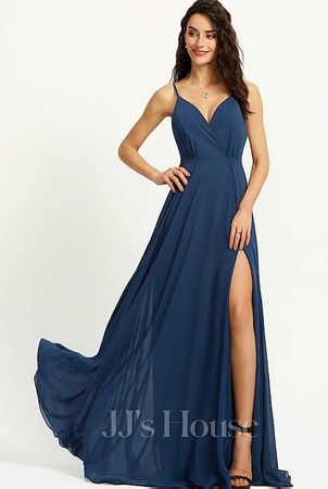 A-Linien Kleid V-Ausschnitt