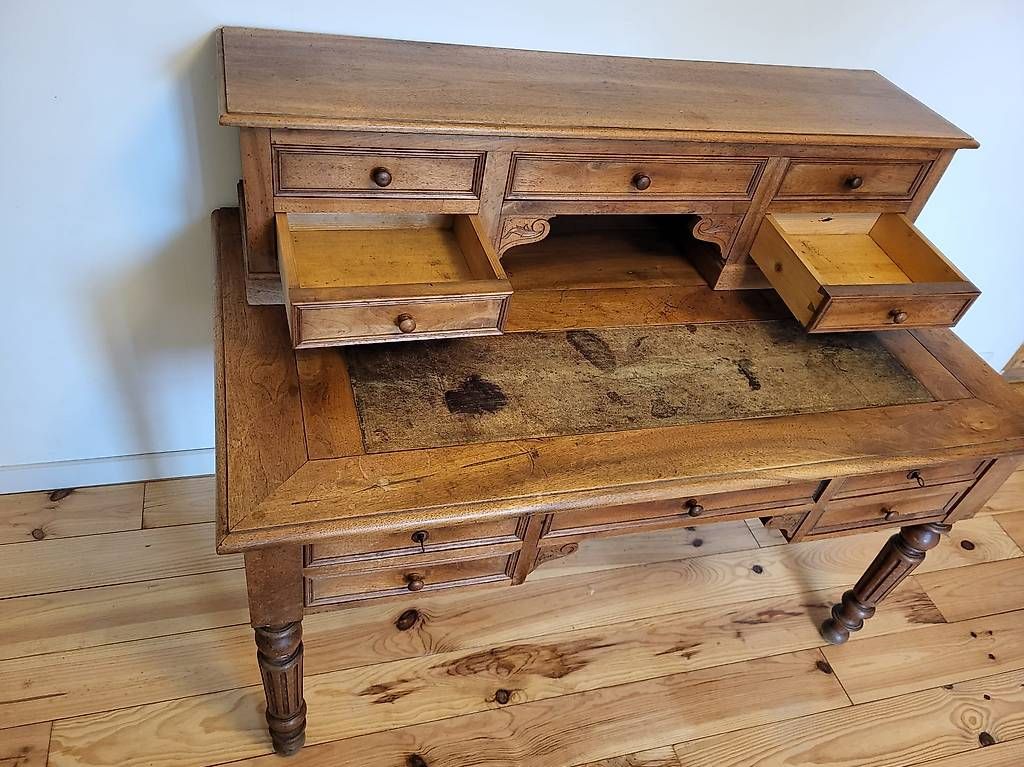 Scrivanie: Bureau en noyer  – Usato da Ballens venduto da jcd_l6pr 2
