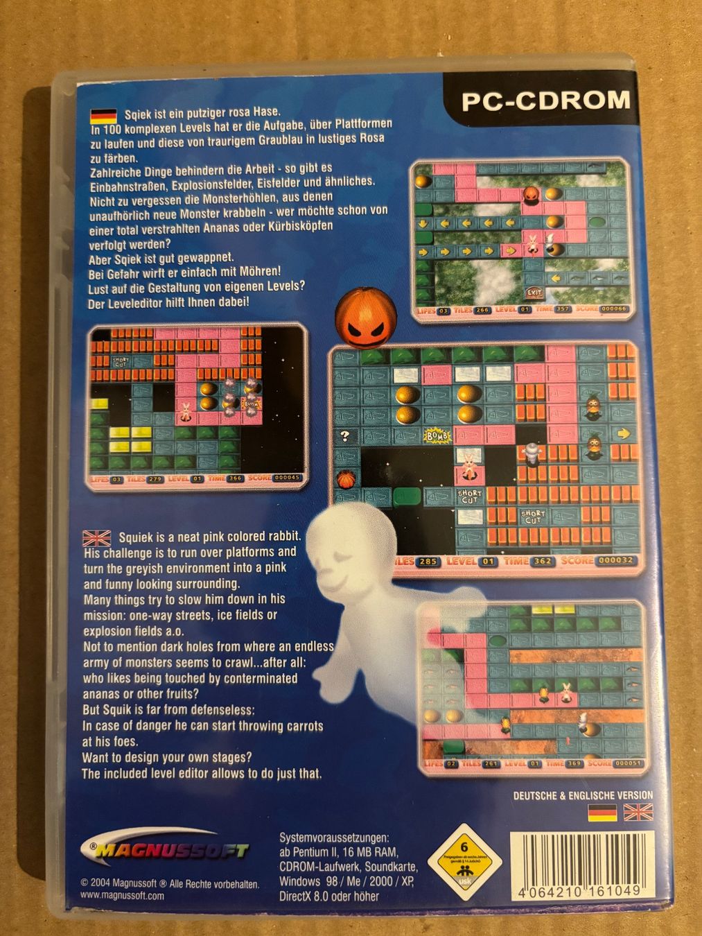 Spiele: PC-CDROM SQIEK Magnussoft Spiel mit Leveleditor – Gebraucht aus Pfäffikon ZH von Emporos_42 1