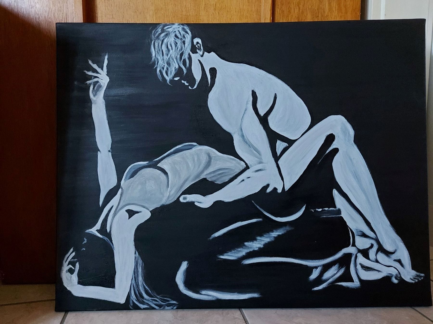 Dipinti: Dipinto moderno originale coppia – Nuovo e nell'imballaggio originale da Coldrerio venduto da Addicted2Art