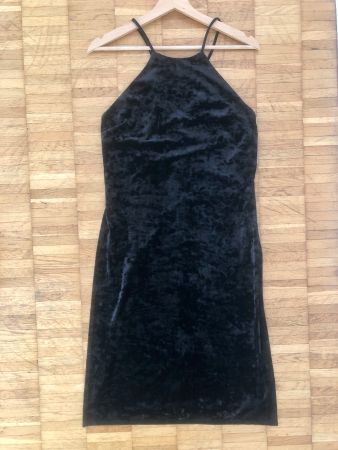 Top, Samt, Schwarz, S, Forever 21 - einzigartiger Schnitt!