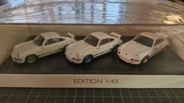 1:43 Porsche set 3x 911 Carrera RS 2.7 1973 50th Schuco