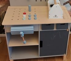 Établi en bois Musterkind avec outils - Prêt à bricoler!
