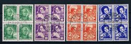 3611) J77-80, Pro Juventute Satz im 4-Block Kt. 270.-