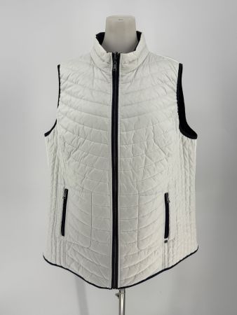 Gilet/ Weste Gr.46/48 reversibel blau/weiss