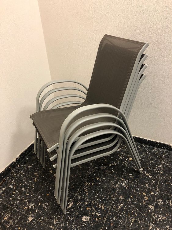 4erSet Gartenstühle aus Aluminium, wetterfest Kaufen auf Ricardo