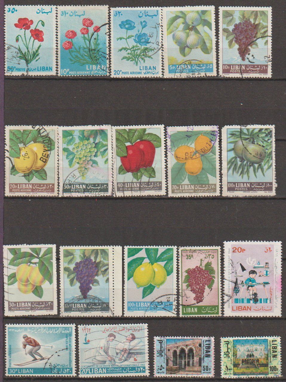 Tous les timbres: Liban collection – D'occasion à Crans-Montana par kira56 1