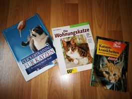3-Teiliges Bücherset über Katzenhaltung und Beschäftigung