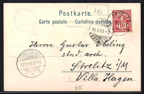 Cartes postales: Litho Interlaken, Ruine Unspunnen mit Ei – D'occasion à Berlin par bartko-reher 1