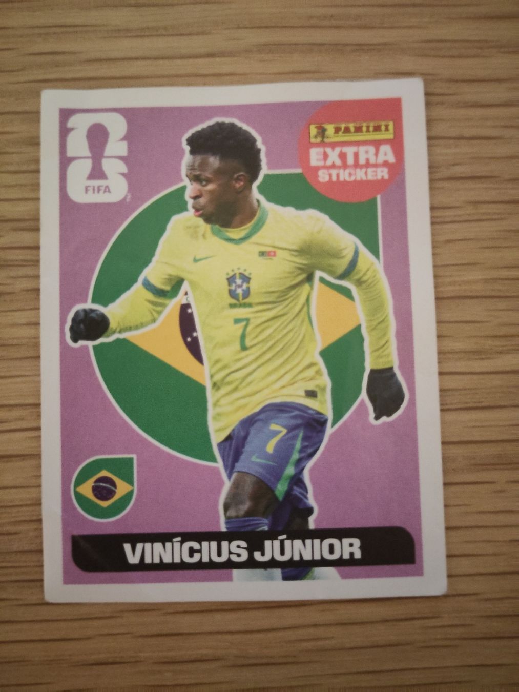 Panini Cartes à collectionner: Panini Extra Sticker Vinicius Junior pink – Neuf (Voir description) à Rapperswil SG par Reginaschneider