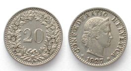 CH 20 Rappen 1927 vz+!