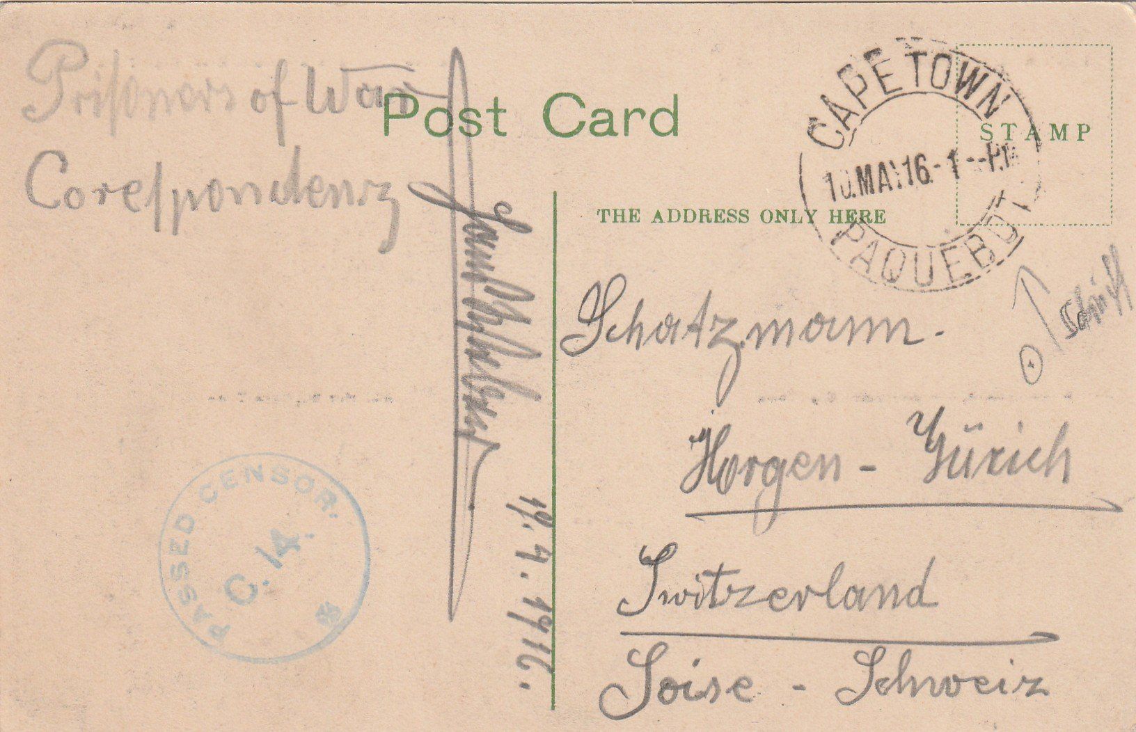 Cartoline postali: Südafrika Kapstadt 4-bildrig – Usato da Rorschacherberg venduto da fratovi2 1