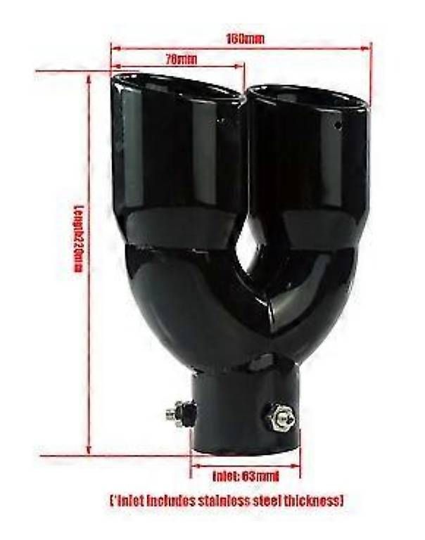 Sistemi di scarico: Auspuffblende VW Golf 4 style – Nuovo e nell'imballaggio originale da Fehraltorf venduto da Werkstatt85 2