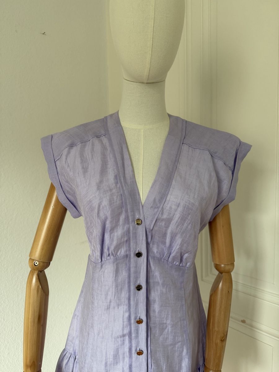 Sandro Vestiti: Sandro Dress - Lilac - Size 36 - BNWT! – Nuovo (secondo la descrizione) da Genève venduto da nba_l98n 8