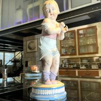 JUGENDSTIL GROSSE FIGUR BISQUITPORZELLAN FRANKREICH UM 1900