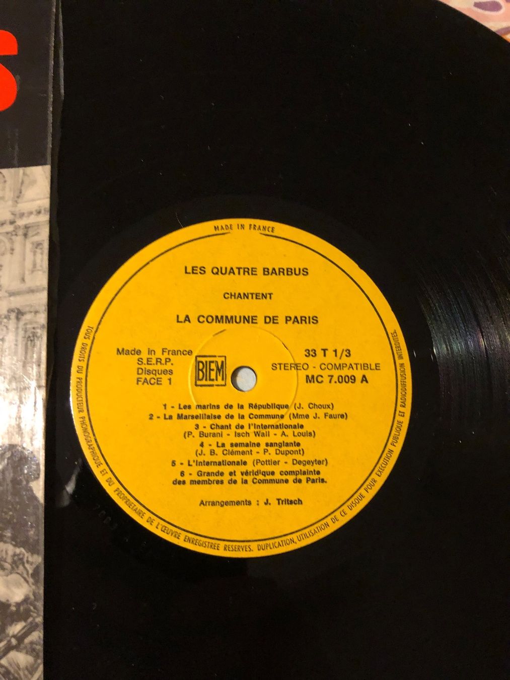 Dischi in vinile: LES QUATRE BARBUS – Usato da Delémont venduto da pinguino6 1