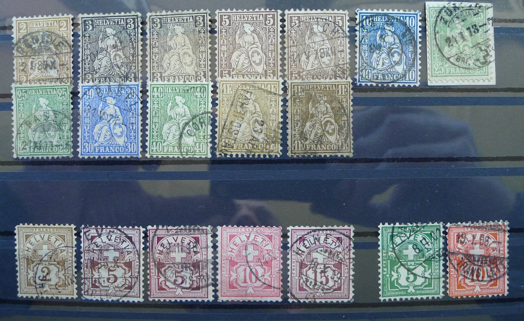 Alle Briefmarken: 1850-81 SAMMLUNG ab Ortspost mit Rayons & Strubel Kat:8800.- – Gebraucht aus Sursee von Luzernerraute 8
