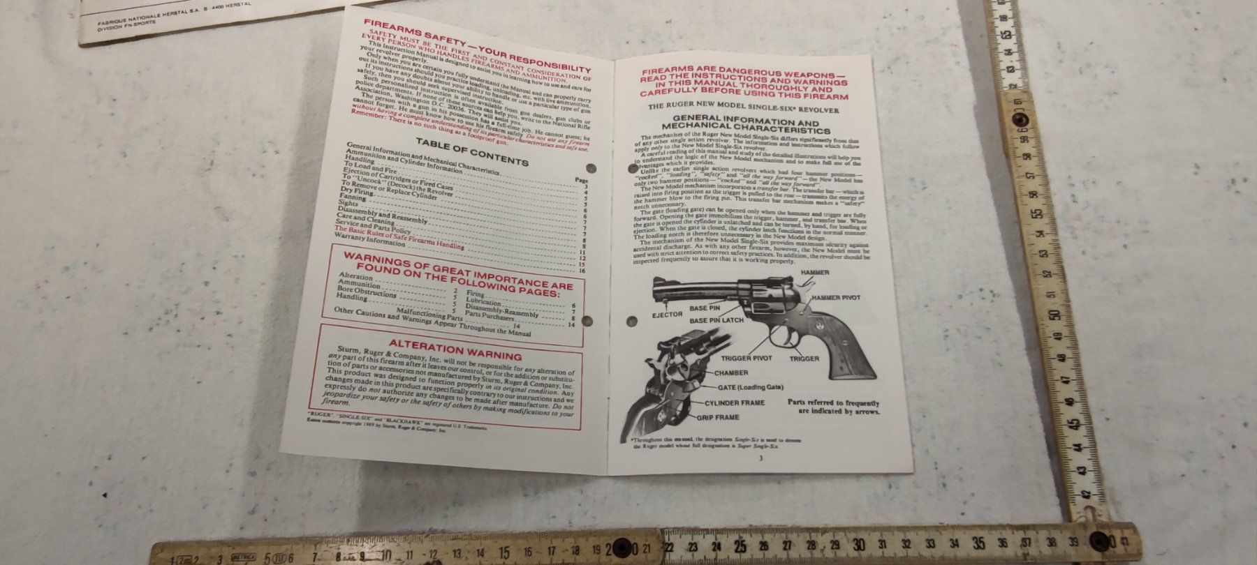 Documenti: ANLEITUNG RUGER SINGLE-SIX – Usato da Cama venduto da anto_a 1