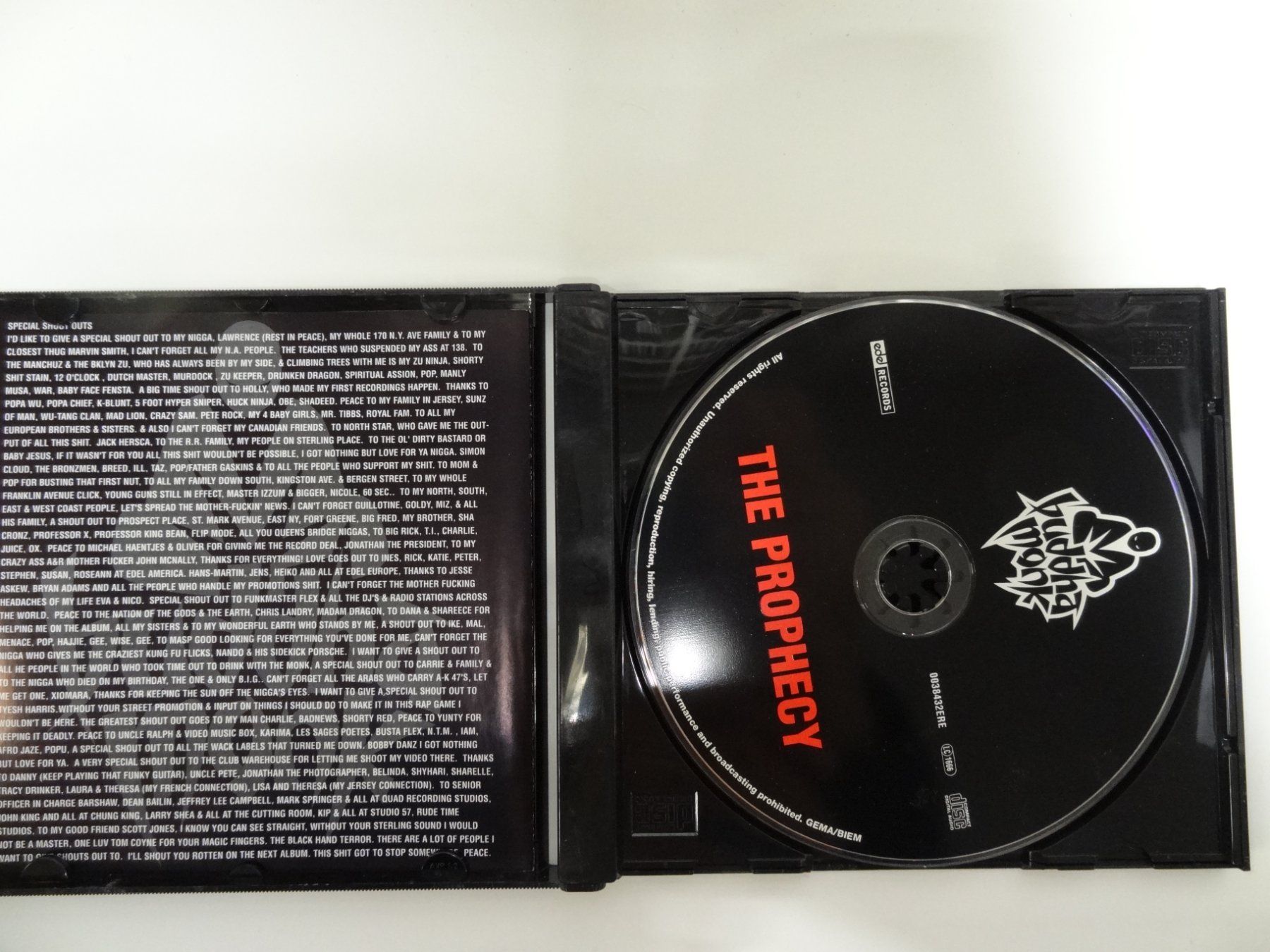 CD: Buddha Monk - The Prophecy - Cd – Usato da luzern venduto da musicandart 2