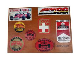 Vintage Holzkoffer / Modellbaukoffer Racing Team