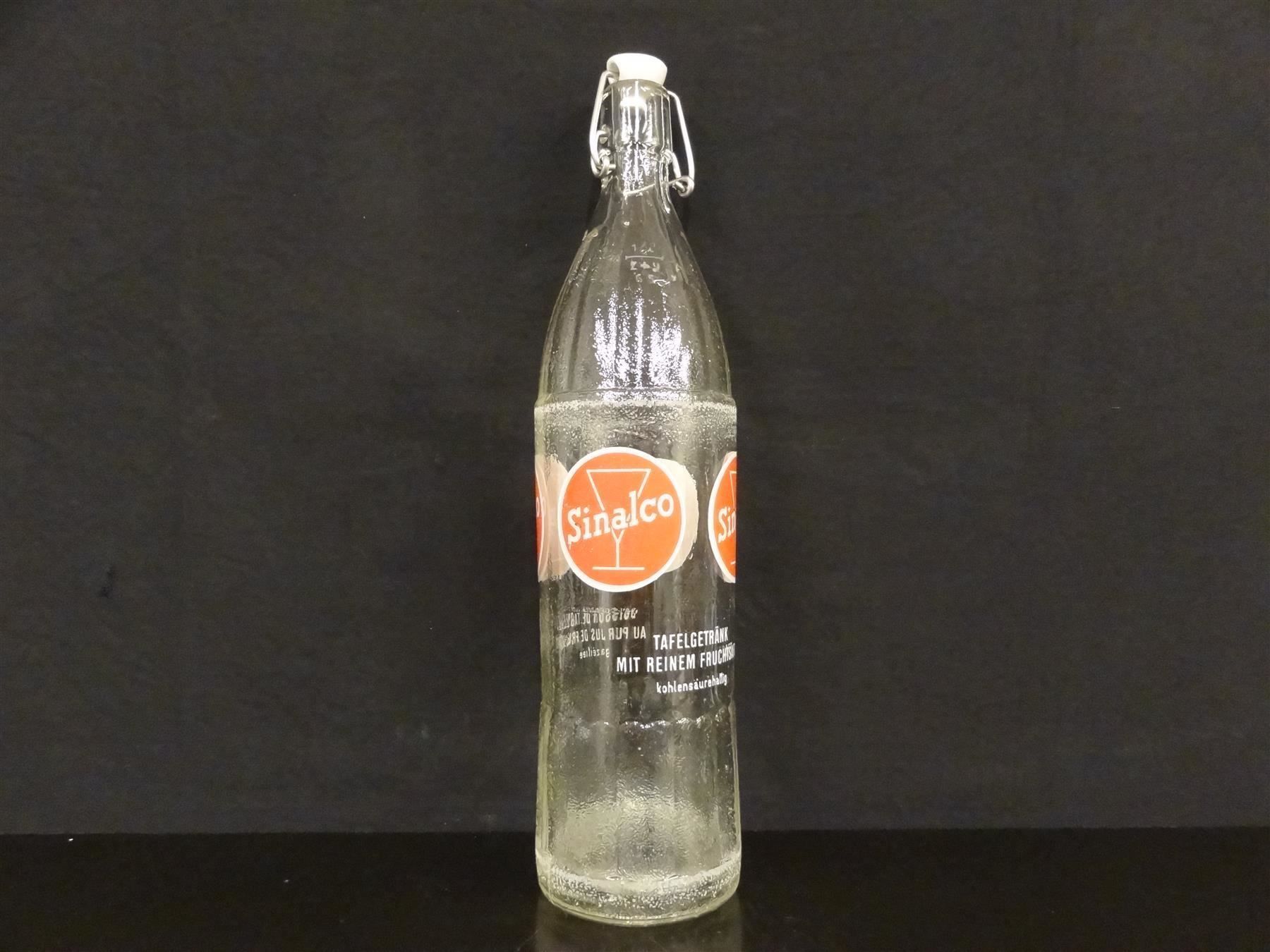 Bicchieri, Caraffe & Bottiglie: alte Flasche SINALCO 1965 BÜLACH – Usato da Kerzers venduto da Flaschenposten
