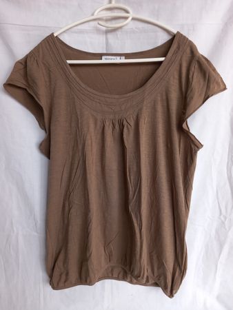 T-shirt brun Yessica en coton Taille L
