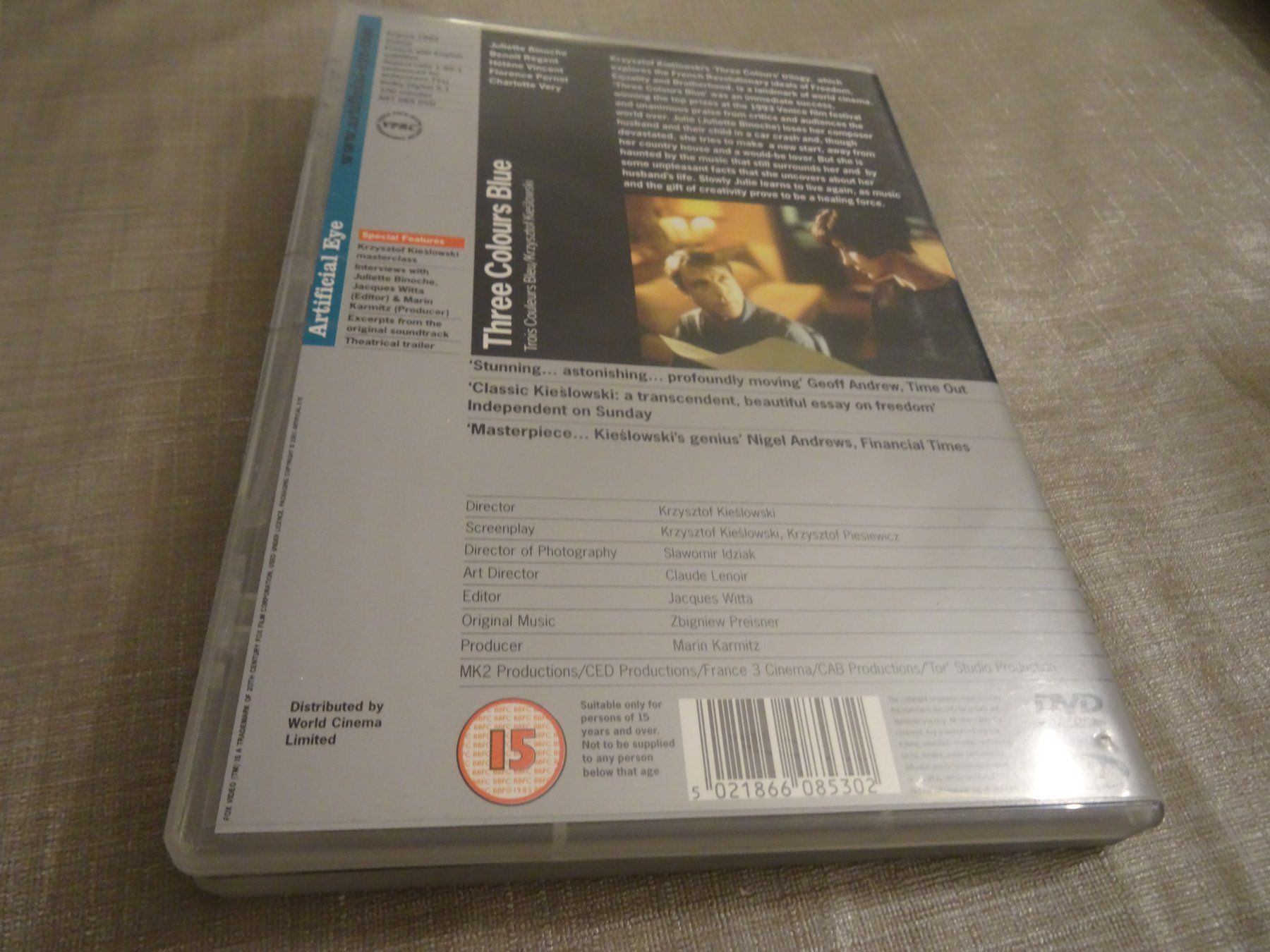 Tutti i DVDs: Three Colours Blue UK DVD mit Juliette Binoche – Usato da Olten venduto da Disc-Verkauf 2