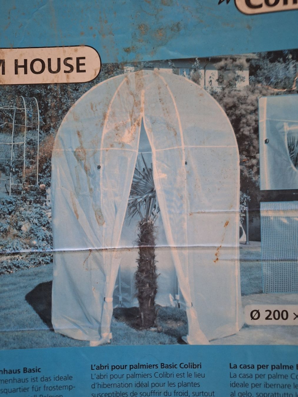 Cabanes de jardin & serres: Colibri Palm House Basic Gestell mit Schutzhülle Grösse M – D'occasion à Ettingen par Platzhirsch63