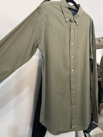 Camicia uomo Ralph Lauren Slim Fit taglia L verde