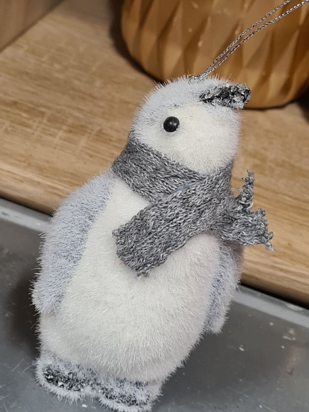 Tutte le decorazioni: Filz Pinguin Christbaum Hänger,  ca.14 cm – Usato da Amriswil venduto da kleindeko 1