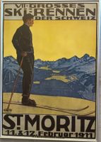 Plakat Skirennen St. Moritz 1911