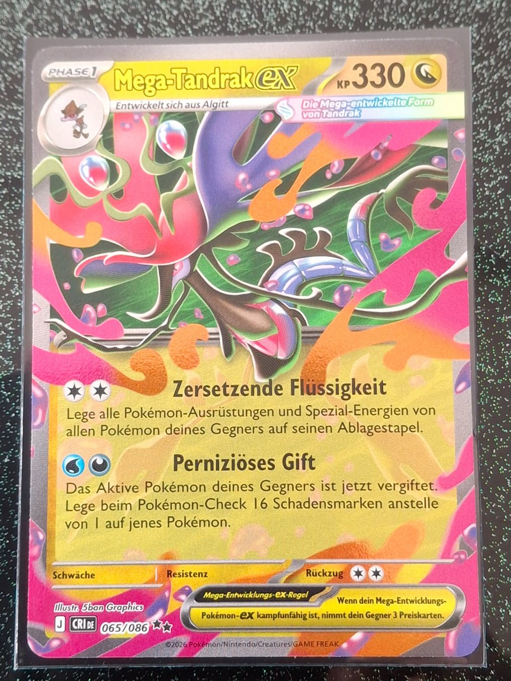 Pokémon Carte collezionabili: Wachsendes Chaos / Mega-Tandrak ex 065/086 DE – Nuovo (secondo la descrizione) da Zug venduto da Vorphalak