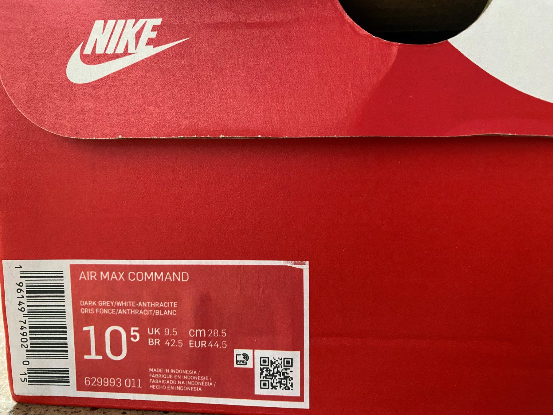 Nike Scarpe da uomo: NIKE Air Max command dark grey – Nuovo e nell'imballaggio originale da Biel/Bienne venduto da theracinghouse-53 5