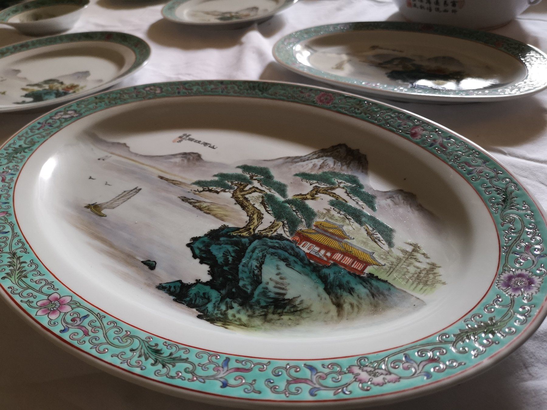 Set di piatti: Set piatti dipinti Cinesi (92 pezzi!) – Nuovo e nell'imballaggio originale da Losone venduto da NSX 2