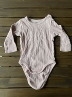 H&M Baby Body, Grösse 68, Langarm, Rosa, Top Zustand!
