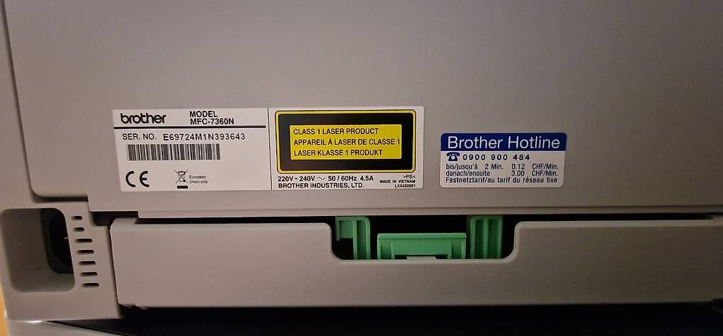 Stampanti: Brother Laser Drucker Multifunktion S/W – Usato da Amriswil venduto da walse66 3