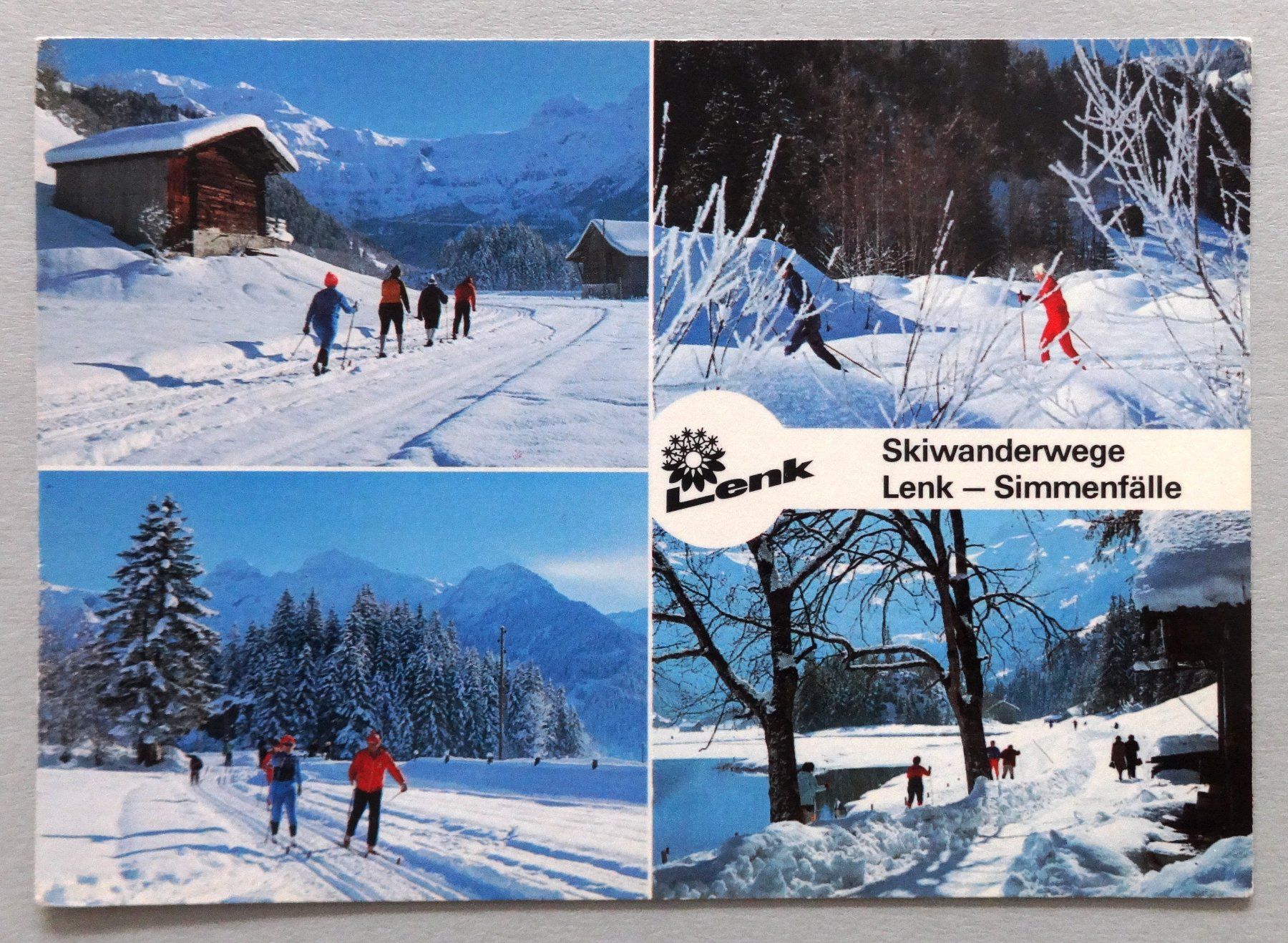 Cartes postales: Lenk, Skiwanderwege Lenk - Simmenfälle – Défectueux à Fétigny par Billy2miny