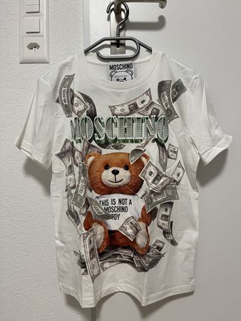 Moschino T-Shirt Dollar Bear XS UNGETRAGEN
