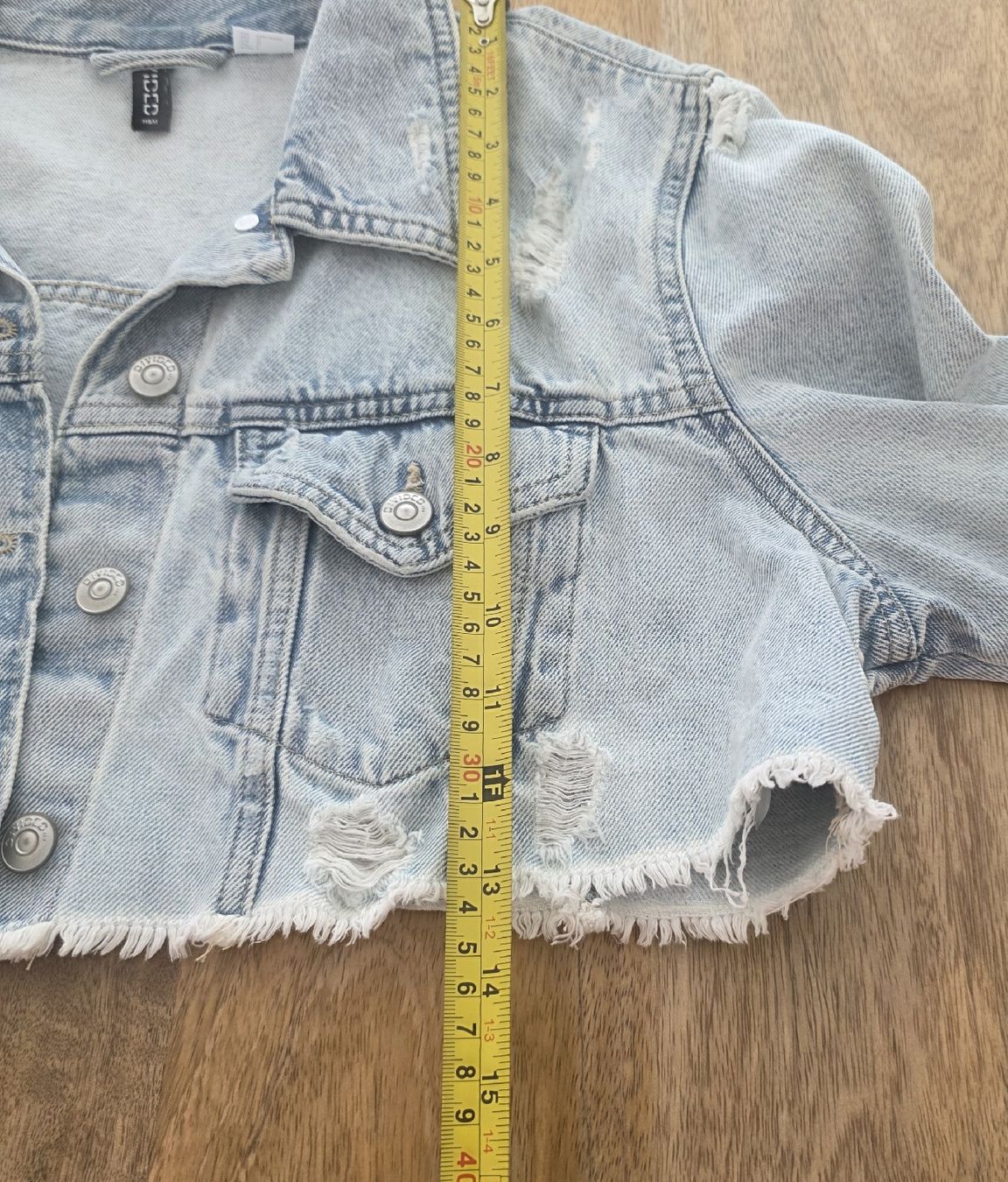 H&M Vestes: Jeansjacke H&M Grösse L hellblau Cropped Used – Neuf (Voir description) à Rheinsulz par Gilea 6