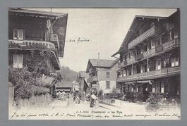 1909, CHAMPÉRY, LA RUE