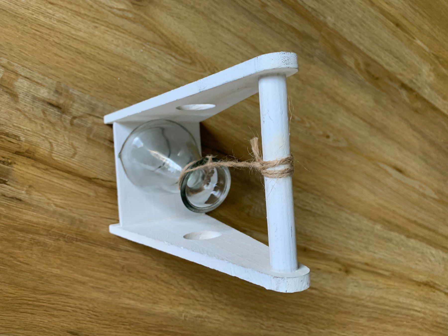 Vasen & Gefässe: Hübsche Vase Glas im Holzrahmen – Gebraucht aus Wolfwil von NewGirl 5