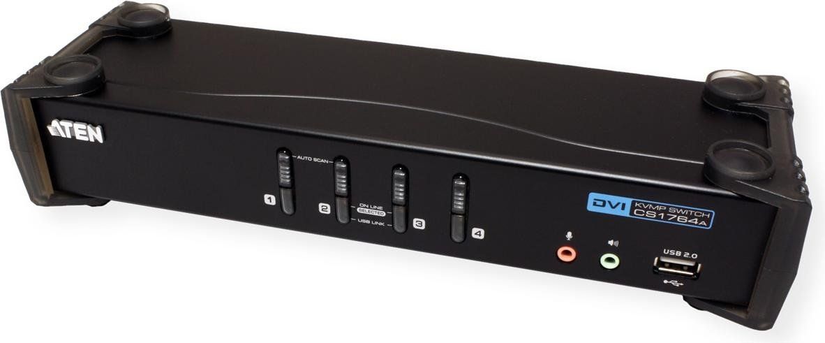 Hubs & Switches: Aten CS1764A, 4 Port KVM Switch, 2x USB, DVI – Neu (gemäss Beschreibung) aus Bern von Fireblades 4