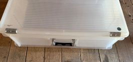 2 Transparente Koffer Aufbewahrungsboxen guter Zustand