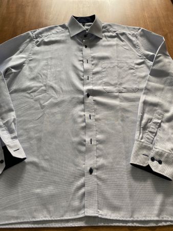 Herren Hemd Langarm in hellblau Gr.42 von Eterna Comfort Fit