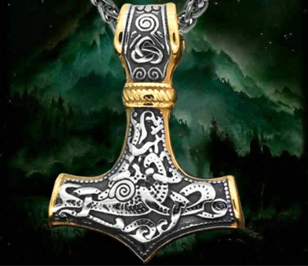 Ciondoli: Thors Hammer Mjölnir Halskette – Nuovo e nell'imballaggio originale da Walenstadt venduto da emynmuil1