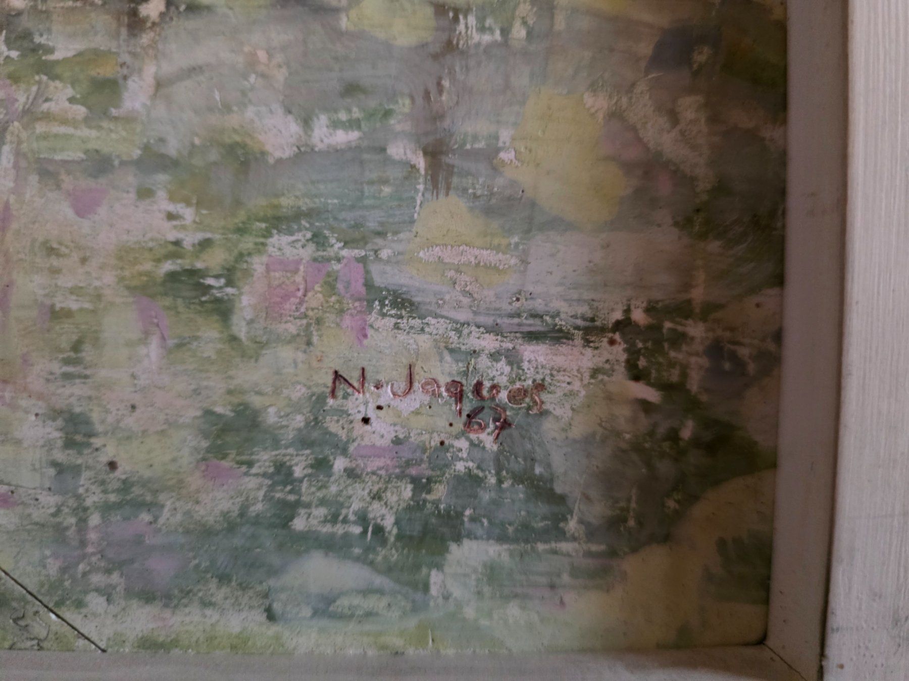 Dipinti: Bild Gemälde Nicolas Jaques 1968 Foret au Printemps – Usato da Walterswil BE venduto da Lonitti 4