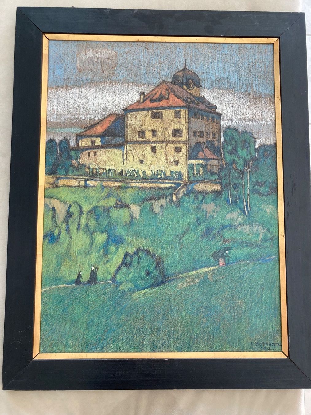 Tableaux: Bild Schloss Grüningen – D'occasion à Mönchaltorf par Tschibi