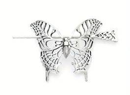 NEU! Haarnadel Keltisch Vintage Style Silber Schmetterling